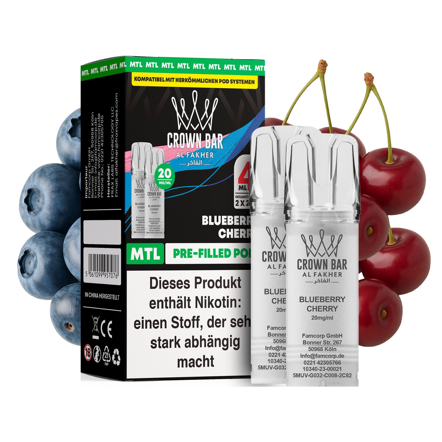 Al Fakher - Prefilled Pod - Blueberry Cherry