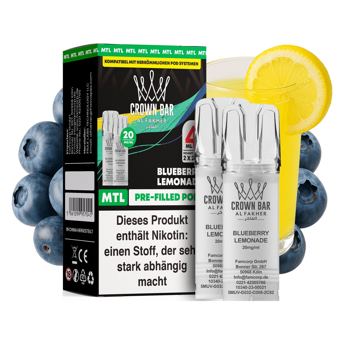 Al Fakher - Prefilled Pod - Blueberry Lemonade