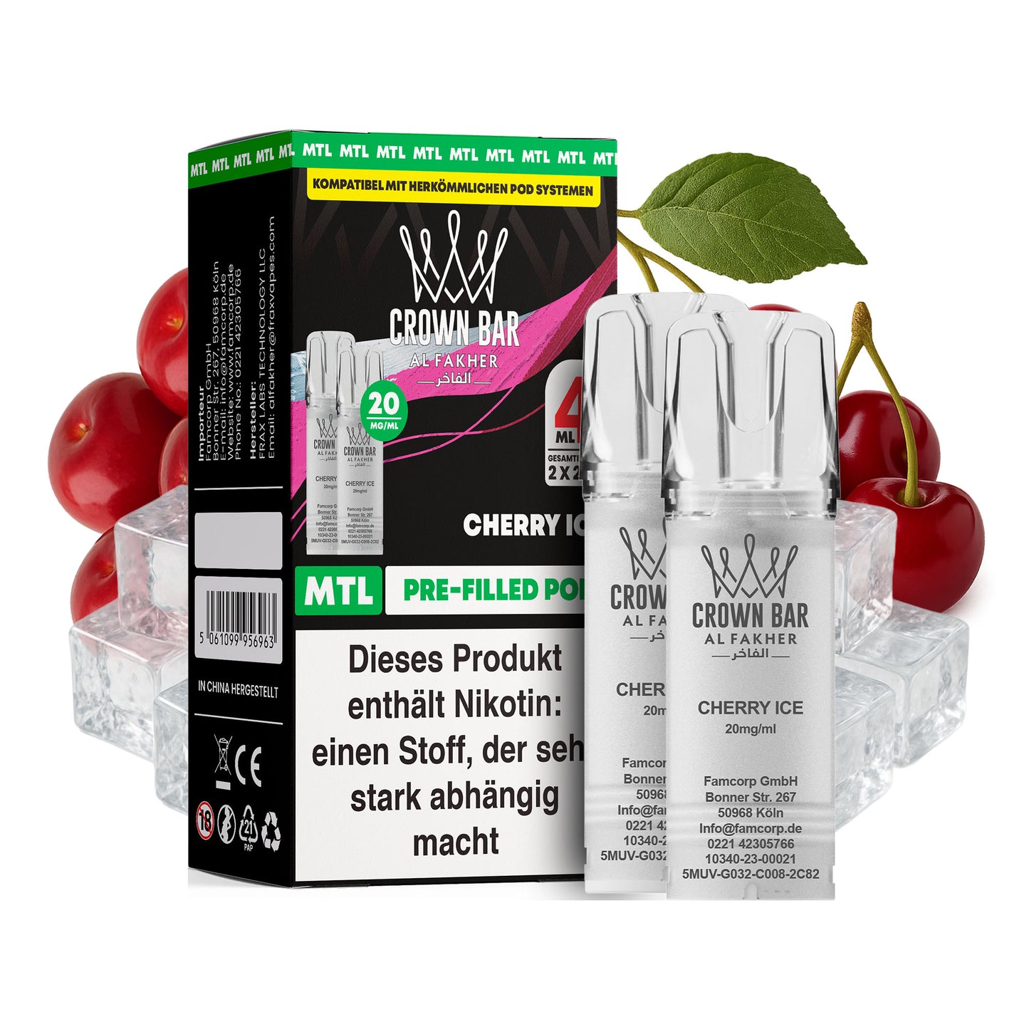 Al Fakher - Prefilled Pod - Cherry Ice