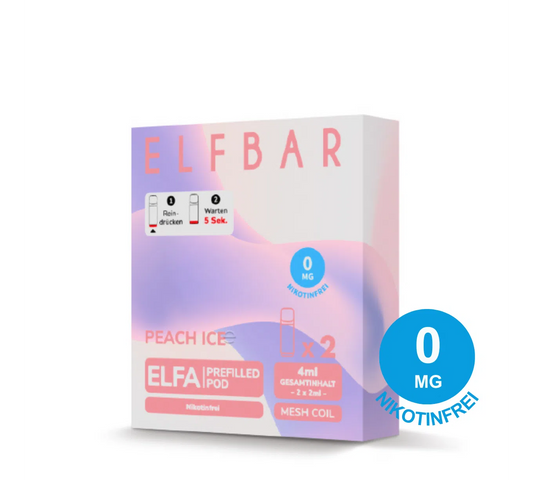 ELFA - Prefilled Pod - Peach Ice (Nikotinfrei)