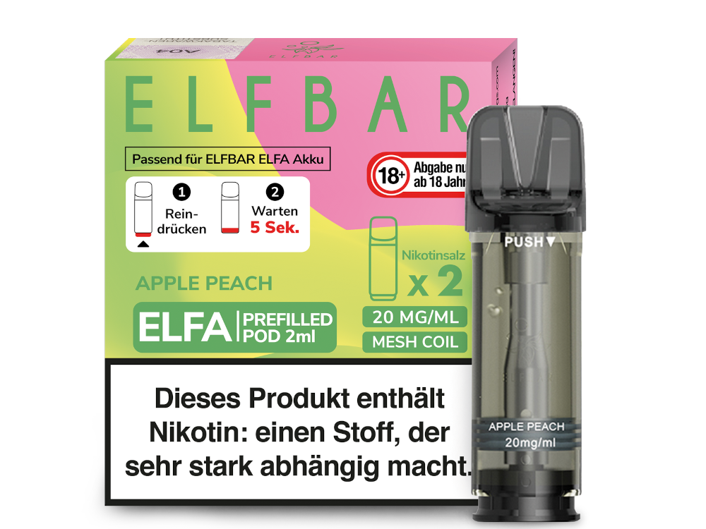 ELFA - Prefilled Pod - Apple Peach