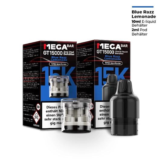 MegaBar - Prefilled Pod Liquid - Blue Razz Lemonade