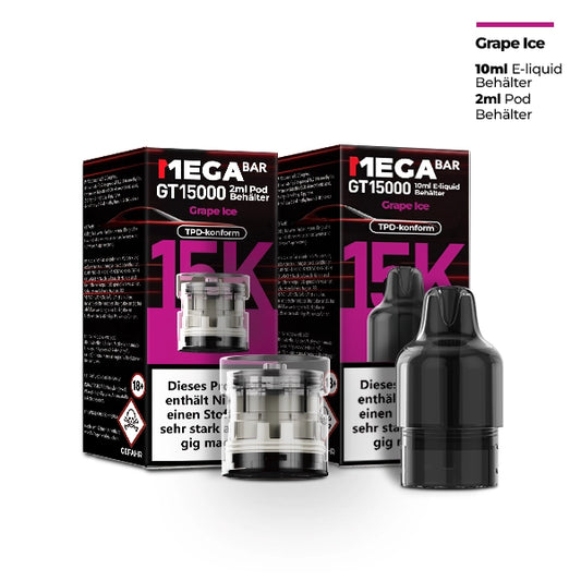 MegaBar - Prefilled Pod Liquid - Grape Ice