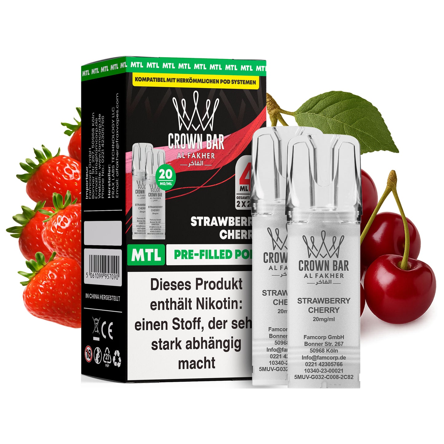 Al Fakher - Prefilled Pod - Strawberry Cherry