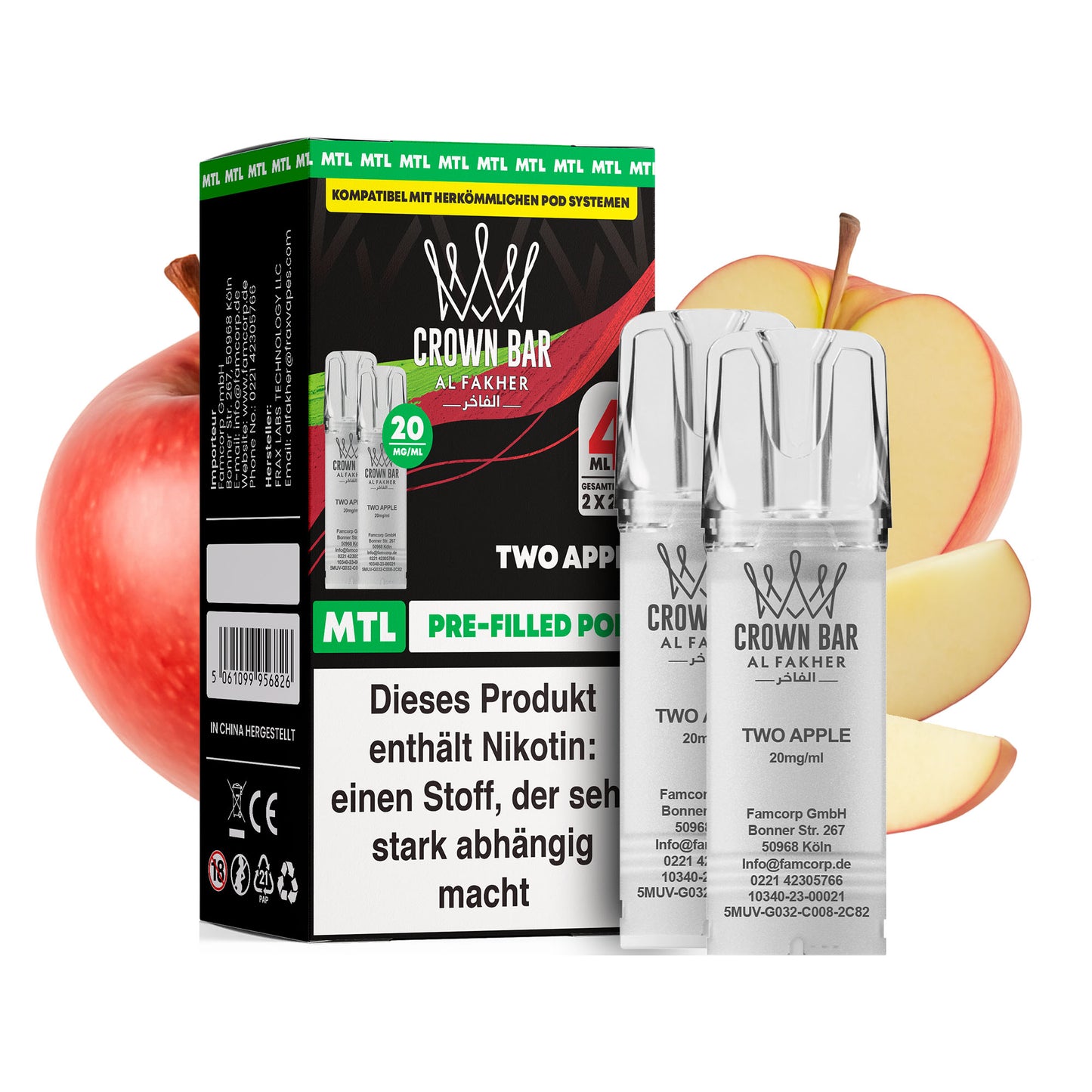 Al Fakher - Prefilled Pod - Two Apple