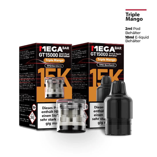 MegaBar - Prefilled Pod Liquid - Triple Mango