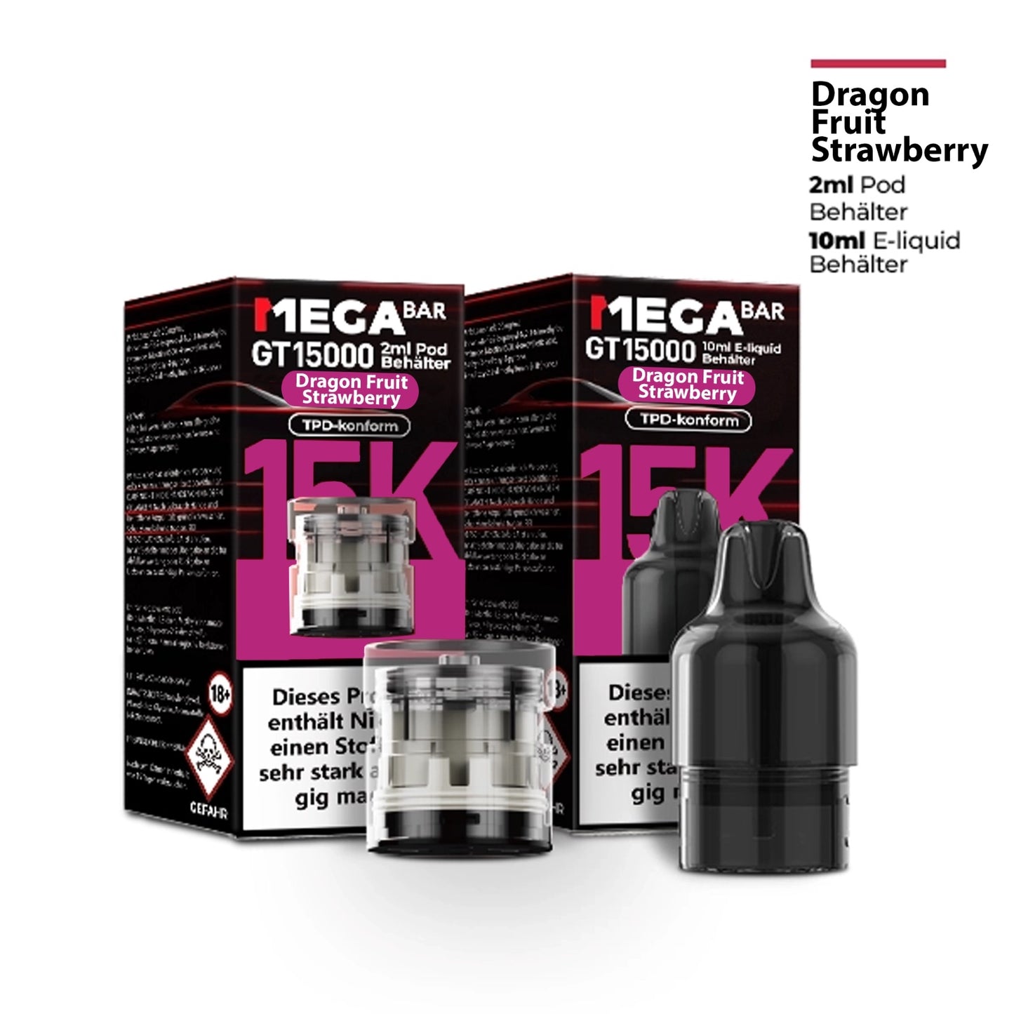 MegaBar - Prefilled Pod Liquid - Dragon Fruit Strawberry