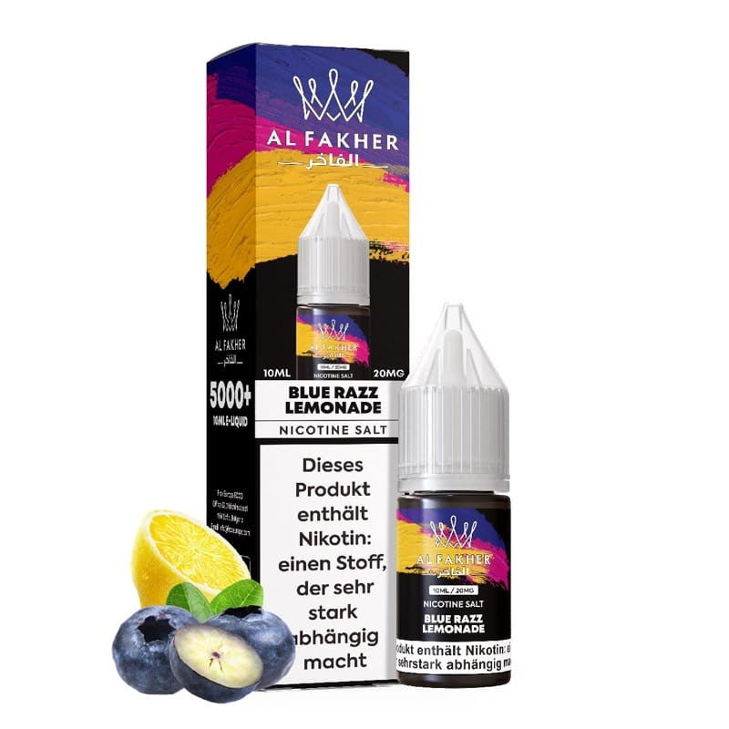 Al Fakher Liquid 10ml - Blueberry Razz Lemonade - 20mg