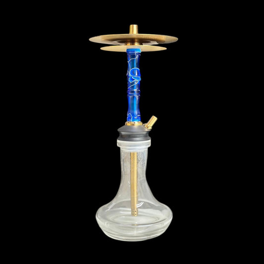 Z Hookah - Blowoff - Gold Blue