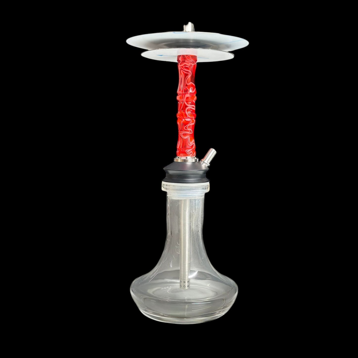 Z Hookah - Blowoff - Silver Red