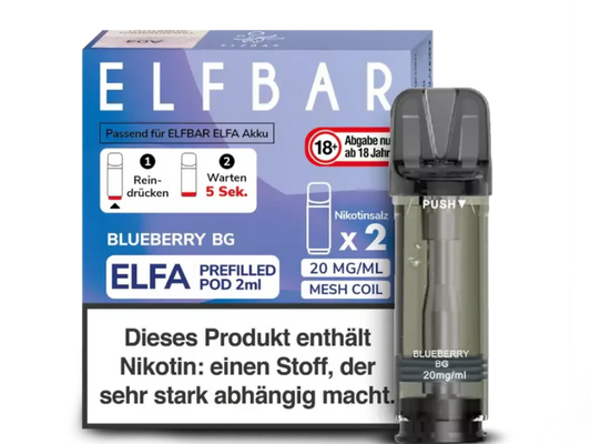 ELFA - Prefilled Pod - Blueberry BG