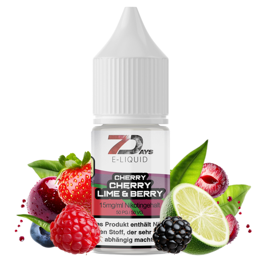 7Days Liquid 10ml - Cherry Cherry Lime & Berry - 15mg