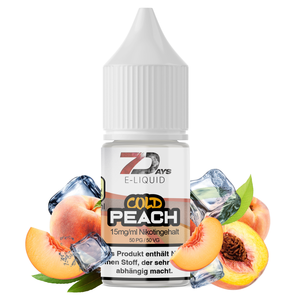 7Days Liquid 10ml - Cold Peach - 15mg