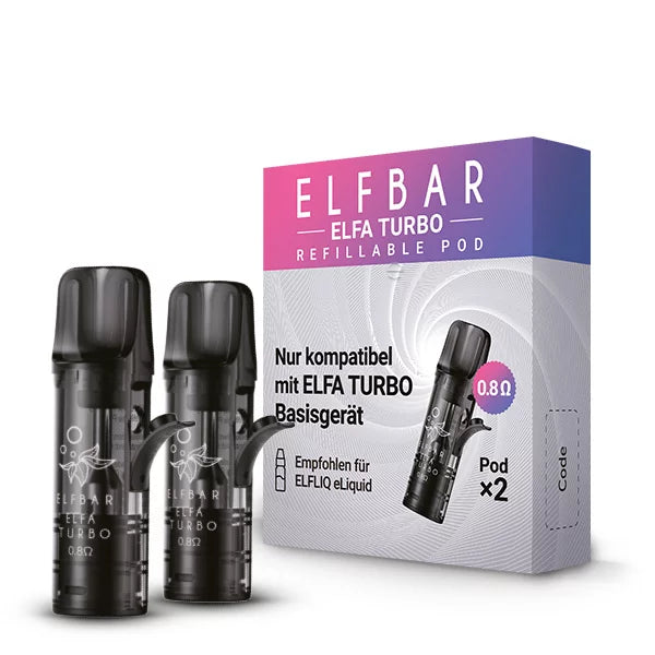 ELFA Turbo - Refill Leerpods - 2er Pack 0,8Ohm