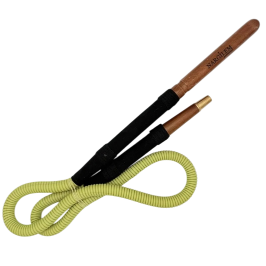 Nargilem - Tradischlauch Schwarz mit Schliff - 165cm