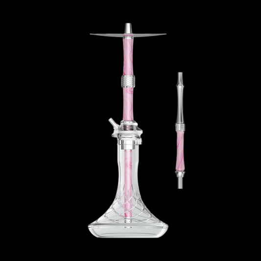 NZ Shisha - Butterfly - Silver/Pink/White