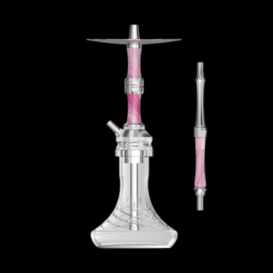 NZ Shisha - Butterfly XS - Silver/Pink/White