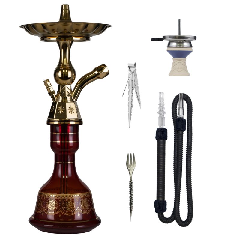 Luna Hookah - Small Tradi - Deep Red