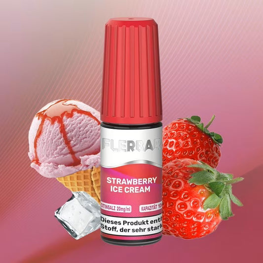 Flerbar Liquid 10ml - Strawberry Ice Cream - 20mg