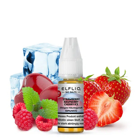 Elfliq Liquid 10ml - Strawberry Raspberry Cherry Ice - 20mg